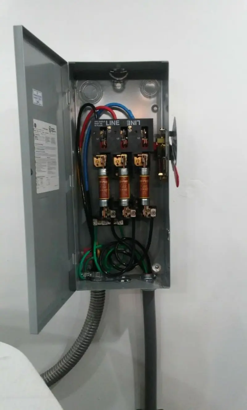 Three-phase disconnect switch installed for Electrical Wiring & Rewiring in East Amwell